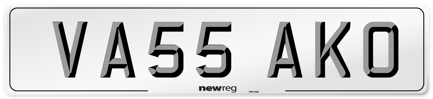 VA55 AKO Number Plate from New Reg